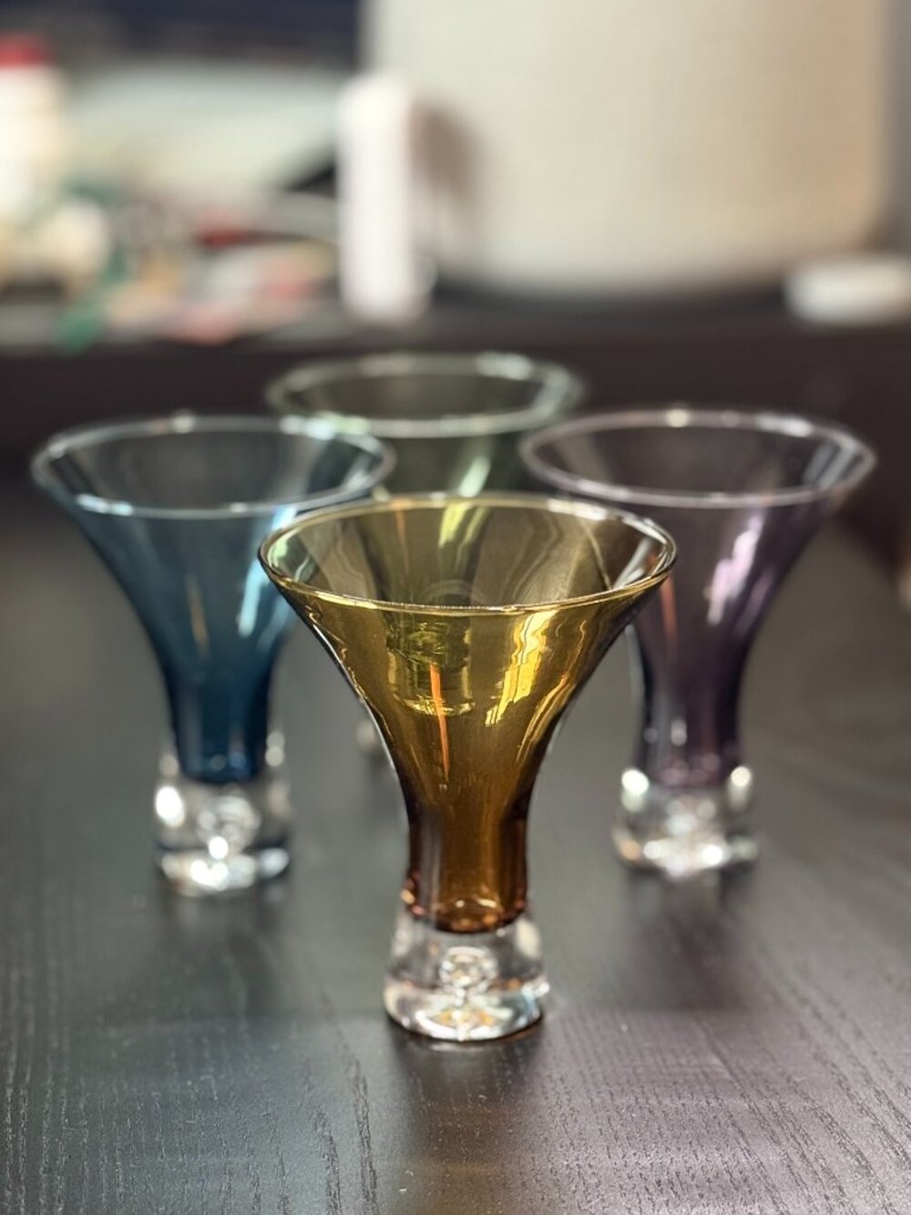 Vintage MCM Bo Borgström for Åseda Sweden Martini Cordial Glasses - Set of 4